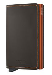 Secrid Slimwallet Matte Truffle & Orange 