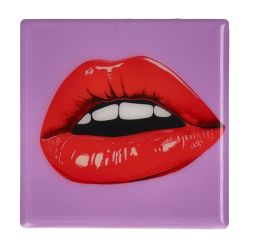 Gift Company Love Tiles Untersetzer Motiv: Lippen lila 