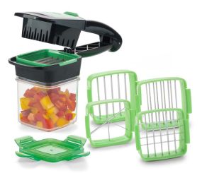 Genius Nicer Dicer Quick schwarz/grün Set 7-tlg. 