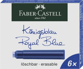 Faber-Castell Tintenpatronen Standard königsblau 6er 