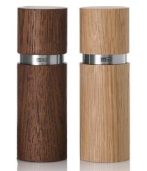 AdHoc Set Pfeffer-und Salzmühle Textura dark hell&dunkel H 15 cm 
