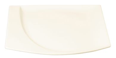 RAK Porcelain Mazza Ivoris white Teller flach quadratisch L 32.2 cm / W 29.1 cm / Ht. 2.7 cm 