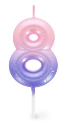 Legami Geburtstagskerze Pink - 8 