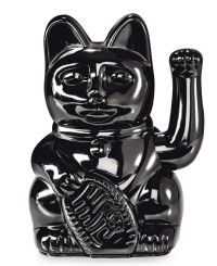 Donkey Winkekatze Shiny Lucky Cat Schwarz 