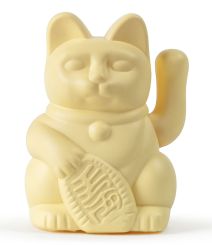 Donkey Winkekatze Solar Lucky Cat Gelb 