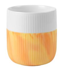 Royal Copenhagen Fluted Contrast Becher Marble Fiery Yellow 33cl 