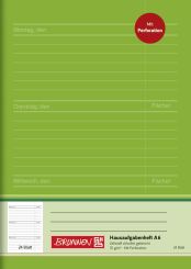 Brunnen Hausaufgabenheft A6 24 Blatt Perforation 