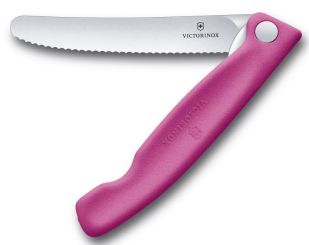 Victorinox Swiss Classic, Picknick Messer, 11cm, Wellen, Pink, B 