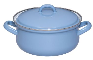Riess Kasserolle mit Deckel 18cm,1.5L Nature Blue Medium 
