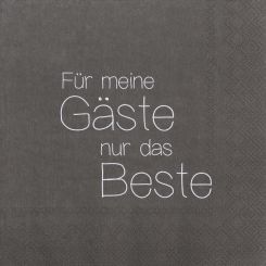 Räder Serviette 33x33cm Für meine Gäste nur das Beste 