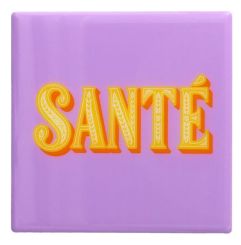 Gift Company Love tiles Untersetzer Motiv: Santé lila 