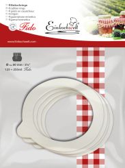 Einkochwelt 4er Beutel Gummiringe 80x56x2,5 mm für Fido DrahtbügelGlas 125 ml + 255 ml 