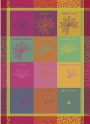 Garnier-Thiebaut Geschirrtuch Marguerite Effeuille 56x78 Cm 100% Gekämmte Baumwolle 