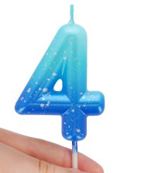 Legami Geburtstagskerze Blue - 4 