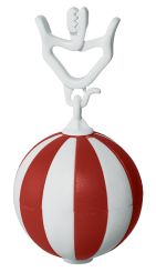 Hansi TT-Anhänger Kugel 2 Stk. rot/weiß extra schwer ca. 52 g 