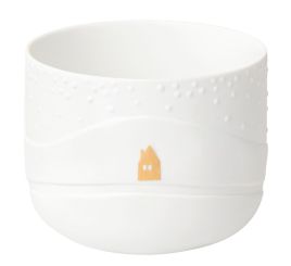 Räder Schneetag Teelicht Schneeflocken H.7cm D.9cm 