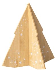 Räder Holztanne Sterne 24x24x25cm 