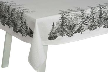 Pichler Tischdecke 130x130 cm Foret grey 100% CO 