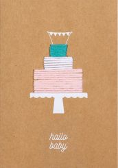 Räder Tortenkarte Hallo Baby 