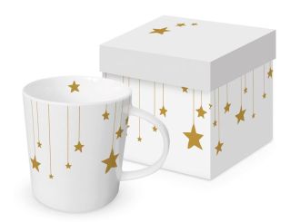 Paperproducts Trend Mug Stars on Canvas white 