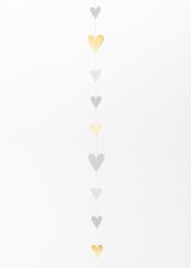 Räder Papierkette Goldherzen L 140 cm 