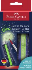 Faber-Castell Glitzer Glow in the dark 12 ml 2x BK 