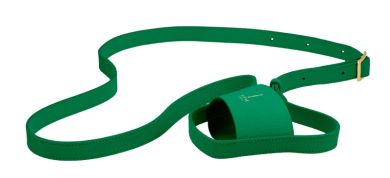 KPM Berlin Kpm To Go Carrier Leder Grün mit Goldprägung 