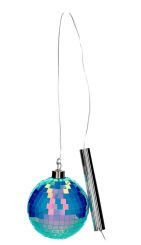 Gift Company Disco LED-Kugel 10cm neon blau 