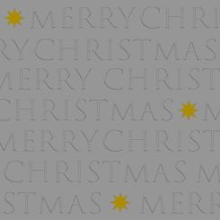 Paperproducts Design Servietten 33x33 cm Christmas Letters anthracite relief 