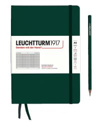 Leuchtturm1917 Notizbuch Medium (A5) Hardcover Forest Green kariert 