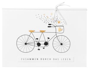 RäderPärchenkarte Zusammen durch das Leben 