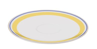 Dibbern Capri Untertasse 0,20 L / 0,25 L Gelb / Blau 