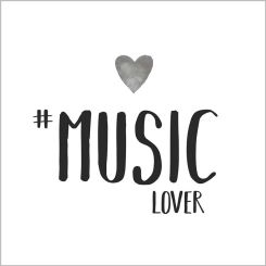 Paperproducts Design Servietten 33x33 cm Music Lover 