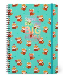 Legami Heft Maxi mit Spiralbindung Red Panda 
