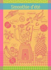 Garnier-Thiebaut Geschirrtuch Smoothie D'Ete Fruite 56x78 Cm 100% Gekämmte 