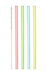 Leonardo Glastrinkhalme Ciao 4 Stück 20 cm farbig + Reinigungsbürste 