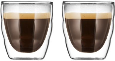 Bodum Pilatus Glas Doppelwandig 0,08 L 2 Stk. Transparent 