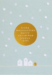 Räder Künstlerkarte Frohe Weihnachten Merry Christmas 