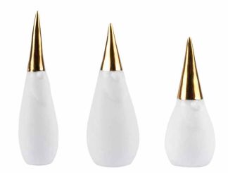 Räder Living Porzellangeschichten Figuren Set Santa Gold 3 Stk. 