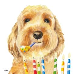 Paperproducts Servietten 33x33 cm Happy Birthday Dog 