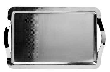 Guy Degrenne Tablett rechteckig mit Griffen 65x53cm Newport Cubique 