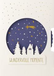 Räder Schneekugelkarte Wundervolle Momente 