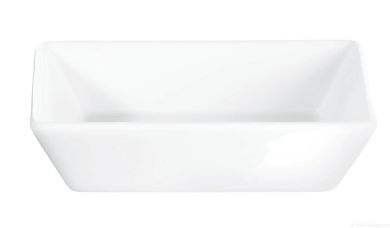 ASA Selection 250°C plus Poletto Aperitif Teller Quadratisch 10x10x2,4 cm weiss glänzend 