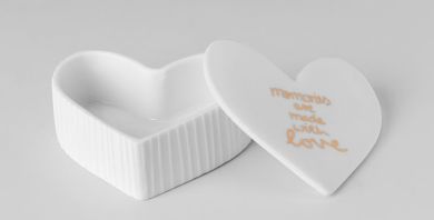 Räder Herzdose Memories are made with love 8x7,2x3cm 