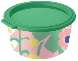 Koziol Schale 2,2l mit Deckel Nora Blooms sweet pink/mid green 