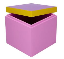 Gift Company Neo Box S (13x13x13cm) 3 farbig lila/gelb/rosa 