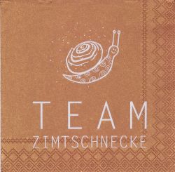 Räder Cocktailserviette 25x25cm Team Zimtschnecke 