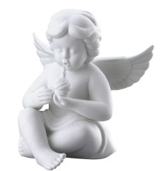 Rosenthal Selection Engel mit GebTagskuch. Gross Weiss Matt 