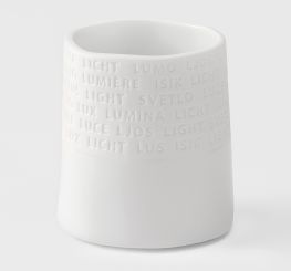 Räder Raumpoesie Teelichthalter Text oben D:6,5cm H:7cm 