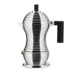 Alessi Pulcina Espressokaffeemaschine Schwarz 
